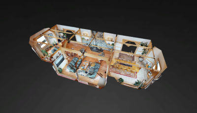 Denali Overlook Inn – Great Room 3D Model